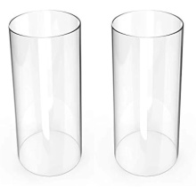 clear borosilicate glass chimney tube, glass cylinder open both ends,glass shade candleholders